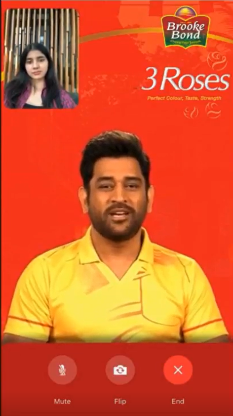 Brooke Bond 3 Roses conversational AI video call experience