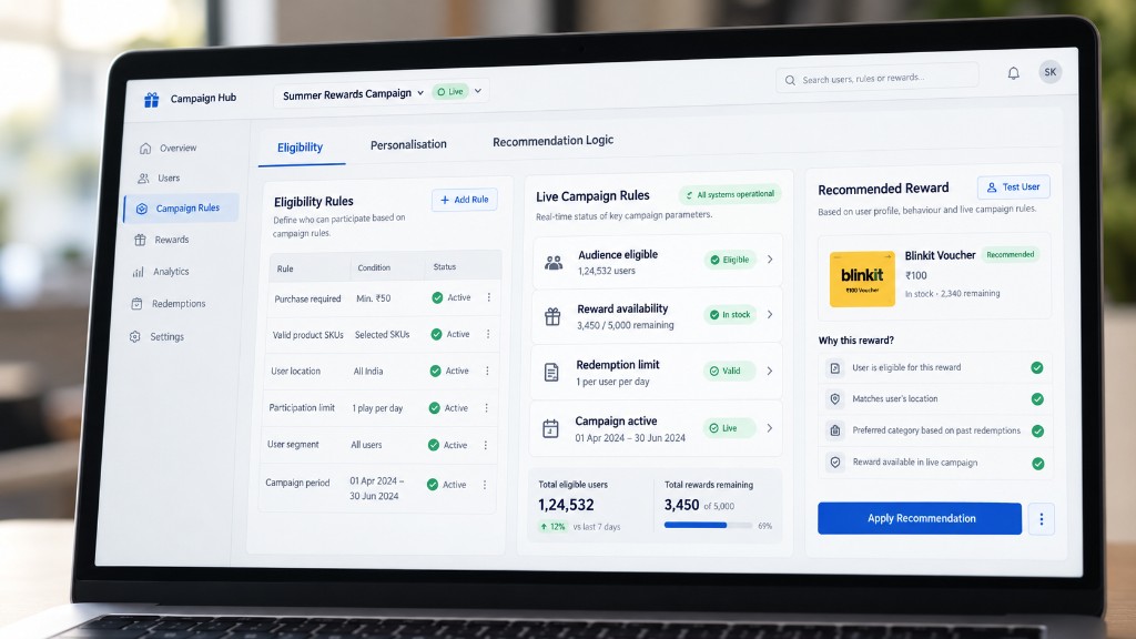 AI decisioning for eligibility, personalisation, and recommendations