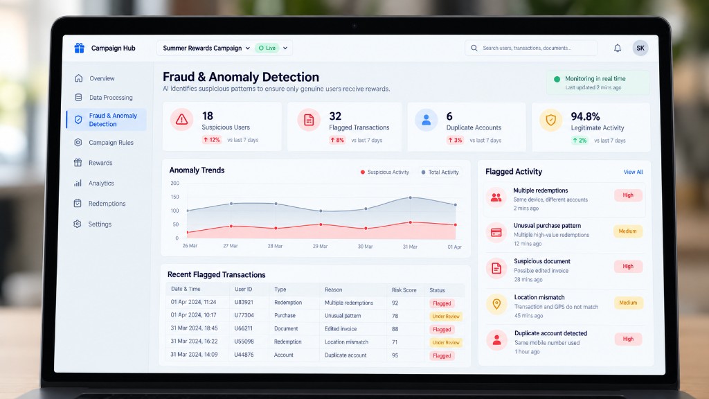 AI fraud and anomaly protection before rewards go out