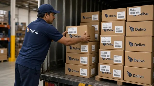 Fulfilment team packing reward boxes for delivery