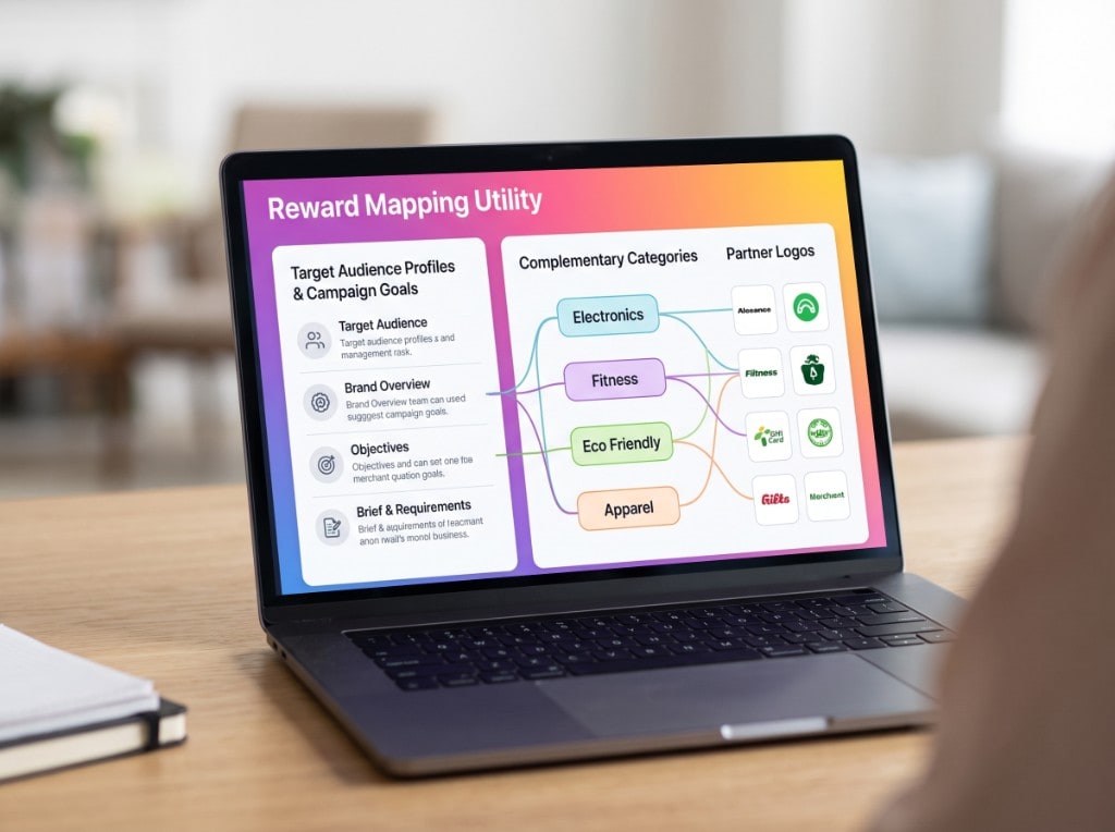 Reward Mapping Utility linking audience goals to partner categories