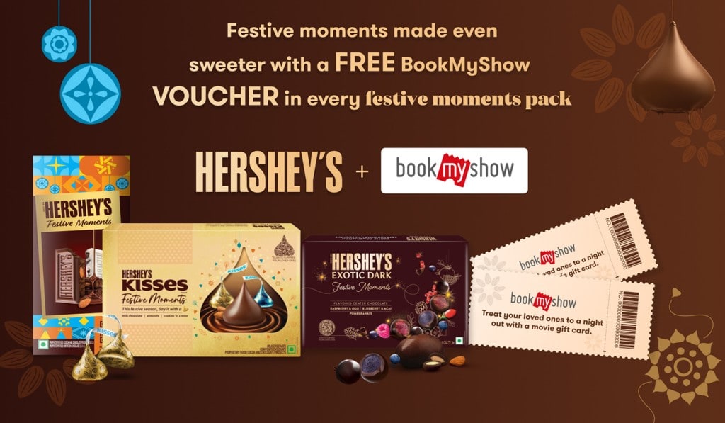 Hershey’s festive pack with BookMyShow voucher reward