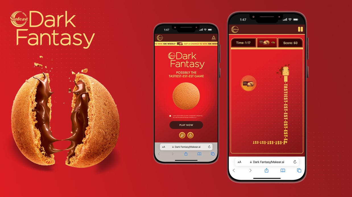 Dark Fantasy branded mobile game engagement experience