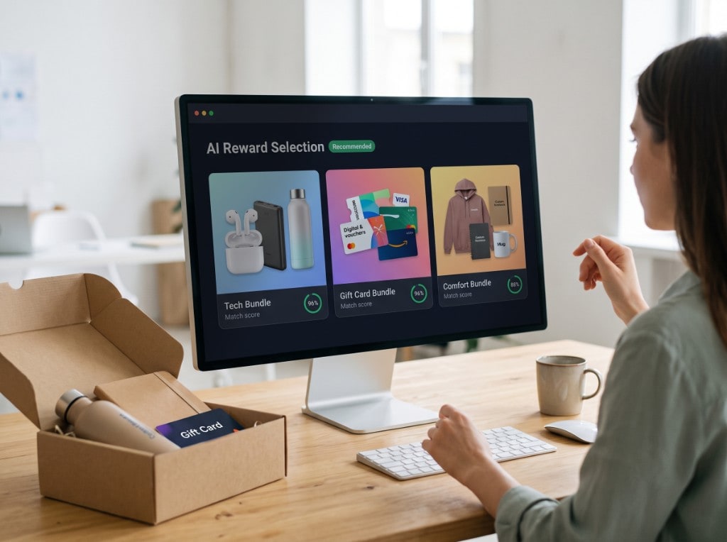 AI algorithm selecting prizes for brand promo campaigns