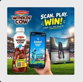 Britannia Winkin' Cow campaign visual